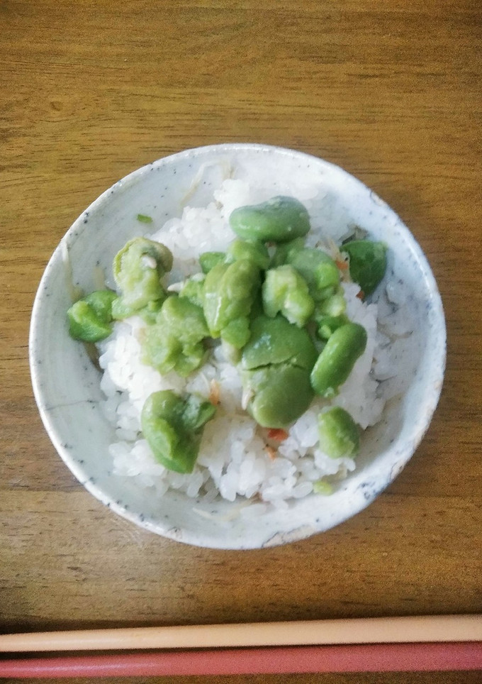 梨湖の簡単!桜ごぼう豆ごはん-レシピのメイン写真