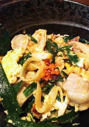 豚ニラ玉麺★ニンニクいっぱい-レシピのメイン写真