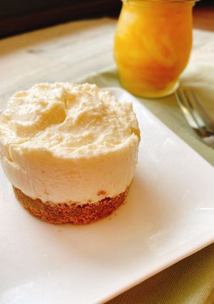 超簡単でヘルシー！豆腐レアチーズケーキ-レシピのメイン写真