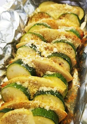 筍とズッキーニのホイルはさみ焼き☆BBQ-レシピのメイン写真