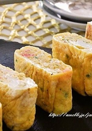カニカマと青のりの卵焼き-レシピのメイン写真