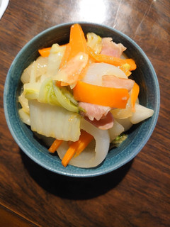 新玉ねぎ&蒸し根菜の味ポンマーガリン和え-レシピのメイン写真