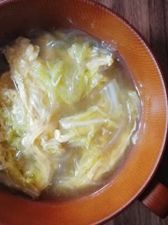 白菜と春雨と卵のスープ*・-レシピのメイン写真