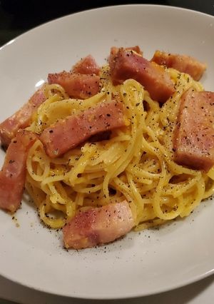 牛乳とチーズと卵で作るカルボナーラ-レシピのメイン写真