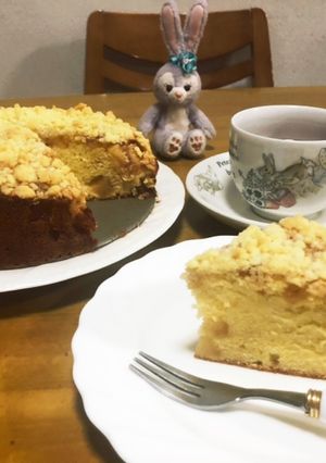 アップルシナモンクランブルケーキ-レシピのメイン写真