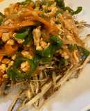 簡単　ごぼうの鷄ミンチと野菜あんかけ
