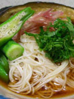 冷たいピリ辛茄子素麺-レシピのメイン写真