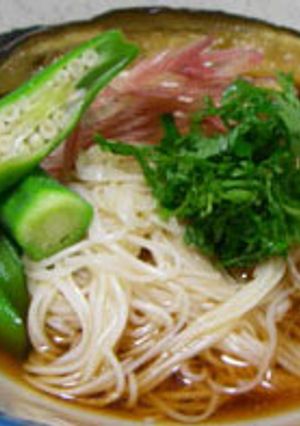 冷たいピリ辛茄子素麺-レシピのメイン写真