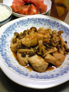 ウマ辛!胸肉とキノコの炒め物☆-レシピのメイン写真