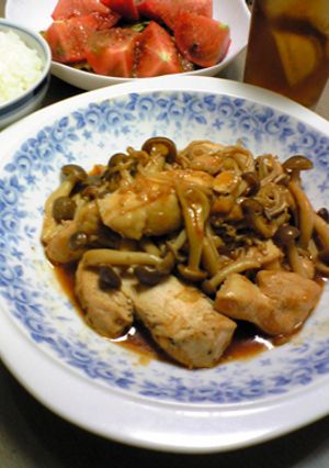 ウマ辛!胸肉とキノコの炒め物☆-レシピのメイン写真