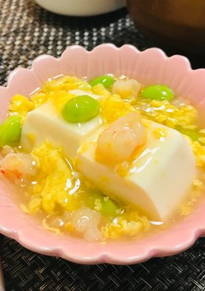 絶品・海老と枝豆のあんかけ豆腐-レシピのメイン写真