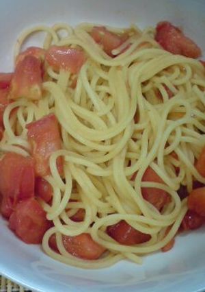 素材の味のみ!トマトパスタ-レシピのメイン写真