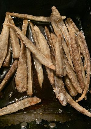 黄金つまみ！めちゃ簡単ゴボウの揚げ煮-レシピのメイン写真