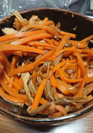 ニンジンとえのきの煮物-レシピのメイン写真