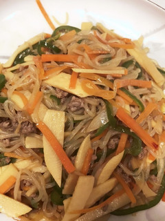 糸こんにゃくで野菜のチャプチェ風?-レシピのメイン写真