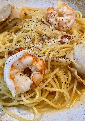 海鮮ペペロンチーノ-レシピのメイン写真
