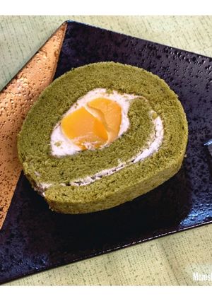 抹茶と栗のロールケーキ☆-レシピのメイン写真