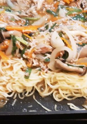 ホットプレートで！熱々あんかけ焼きそば-レシピのメイン写真