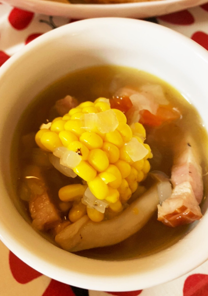 新鮮とうもろこしのコンソメスープ-レシピのメイン写真