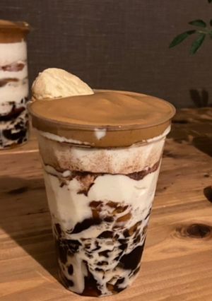 ダルゴナコーヒーゼリーティラミスパフェ-レシピのメイン写真