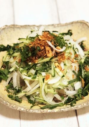 簡単絶品！新タマネギのお豆腐サラダ-レシピのメイン写真