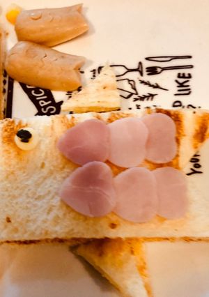 こいのぼりトースト〜ハムチーズver〜-レシピのメイン写真