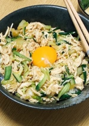 ささみユッケ風丼-レシピのメイン写真