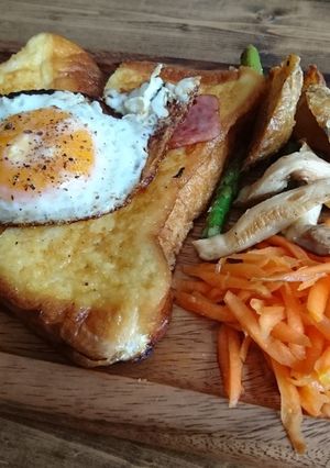 朝ごはんにつくったフレンチトースト-レシピのメイン写真