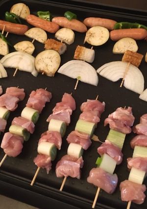 【簡単時短】ホットプレートでおうち焼き鳥-レシピのメイン写真