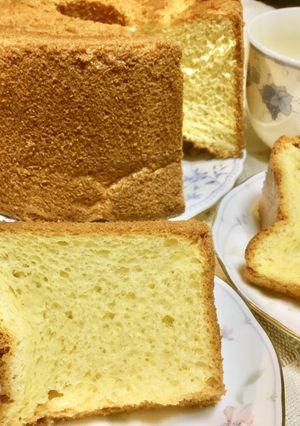 きめ細やか☆ふわっと軽いシフォンケーキ♪-レシピのメイン写真