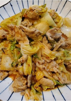 豚肉と春キャベツの柚子胡椒炒め-レシピのメイン写真