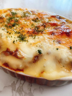 残りのカレーでチーズたっぷりカレードリア-レシピのメイン写真