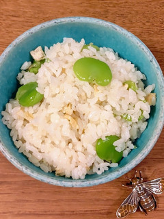 お揚げとそら豆の炊き込みご飯-レシピのメイン写真
