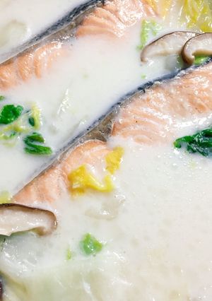 鮭の低脂肪乳クリーム煮-レシピのメイン写真