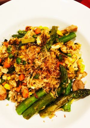 野菜を美味しく　ガーリック炒飯♡ 簡単-レシピのメイン写真