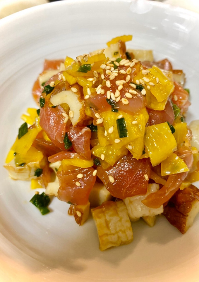 マグロとちくわのとろたく風-レシピのメイン写真