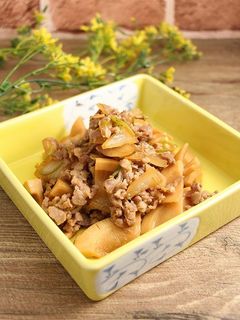 簡単!筍と新玉葱の牛甘辛煮-レシピのメイン写真