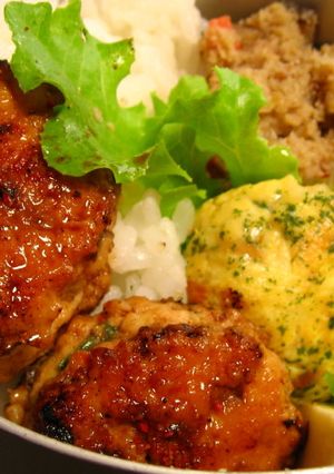 お弁当シリーズ　鳥つくねバーグ-レシピのメイン写真