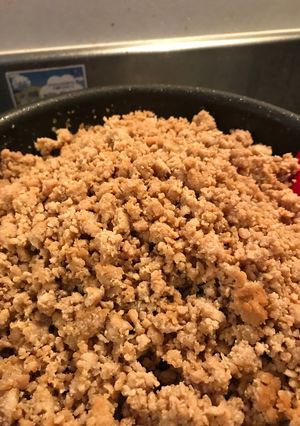 冷凍保存用・ダイナミックに鶏そぼろ１キロ-レシピのメイン写真