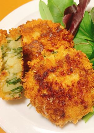 大葉消費☆ジャガイモ☆粉チーズコロッケ-レシピのメイン写真
