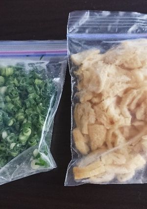 味噌汁用に！冷凍カットねぎ&あげ-レシピのメイン写真