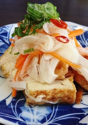 サッパリ食べれる厚揚げde南蛮-レシピのメイン写真