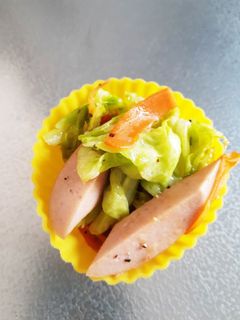 お弁当に!魚肉ソーセージの野菜炒め-レシピのメイン写真