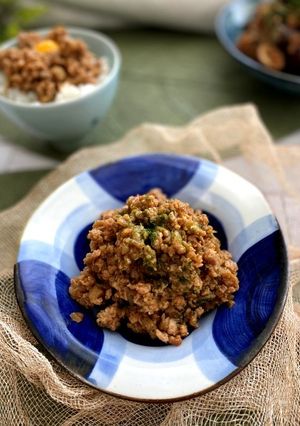 我が家のれんこんたっぷり肉味噌-レシピのメイン写真