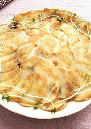 新じゃがの重ね焼き　材料３つで簡単です。-レシピのメイン写真