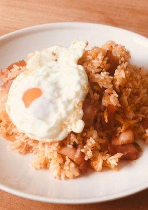 グルメ韓国人直伝キムチ炒飯-レシピのメイン写真