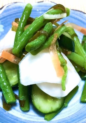 山菜のミズとアイコの浅漬け-レシピのメイン写真