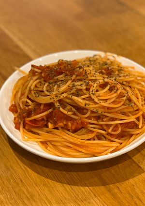 ランチに！本格簡単トマトパスタ-レシピのメイン写真