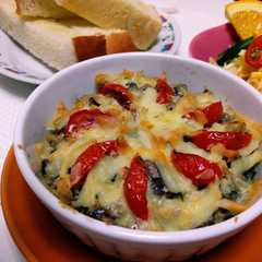 รูปของ サバ缶とポテト・チーズのオーブン焼き☆