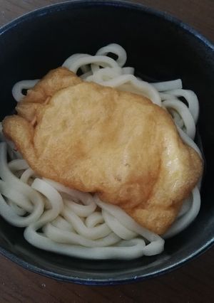 出汁からとった餅巾着うどん-レシピのメイン写真